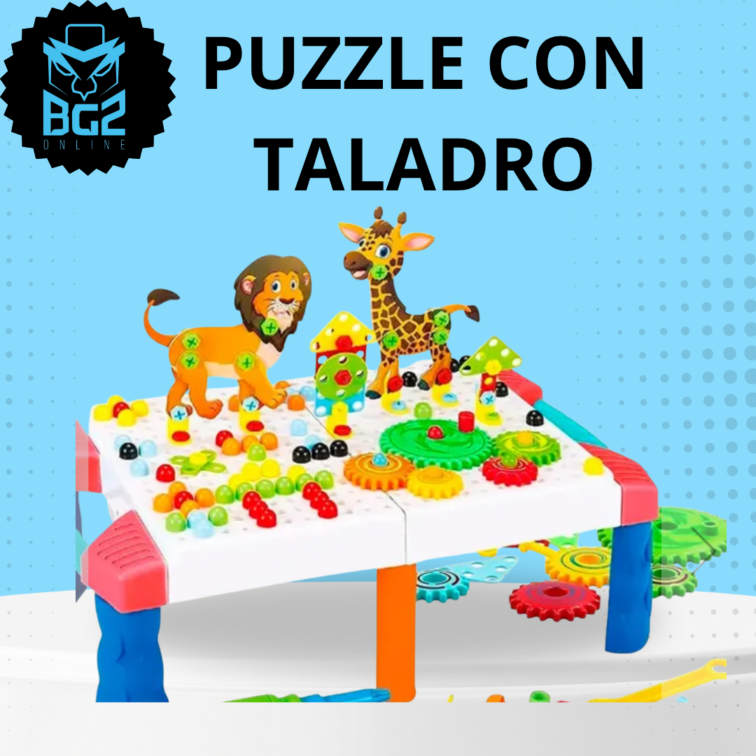 JUEGO DE PUZZLE CON TALADRO